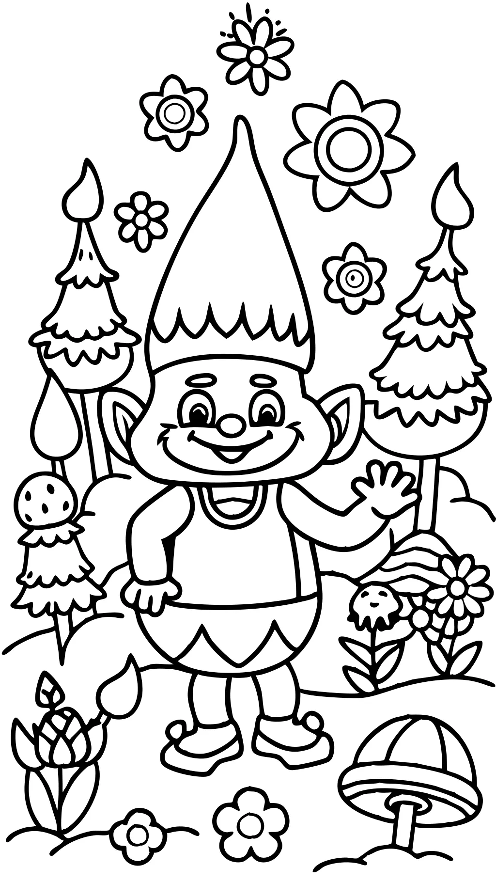 pages à colorier imprimables trolls